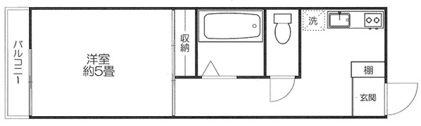 コーポ大湊の物件間取画像